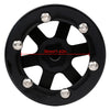 1.9 Beadlock 6-Spokes Metal Wheel Rim Hub for 1/10 RC Crawler Car Axial SCX10 90046 D90 - 4Pc Set