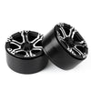 1.9 Beadlock 6-Spokes Metal Wheel Rim Hub for 1/10 RC Crawler Car Axial SCX10 90046 D90 - 4Pc Set