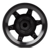 Plastic 1.55" Beadlock Wheel Rim for 1/10 RC Crawler Car Axial 90069 D90 TF2 Tamiya CC01 LC70 MST JIMNY - 4Pc Set Black