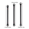 313MM Wheelbase Aluminum Alloy Link Plastic Rod End Unassembled Kit for 1/10 RC Crawler Car Axial SCX10 - 8Pc Black