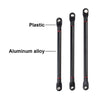 313MM Wheelbase Aluminum Alloy Link Plastic Rod End Unassembled Kit for 1/10 RC Crawler Car Axial SCX10 - 8Pc Black