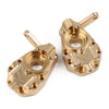 Brass Portal Drive Housing Heavy Counterweight (Style A) for 1/10 RC Crawler Traxxas TRX-4 8252 Upgrade Parts - 2Pc Set