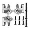 Aluminum Alloy Upper Center Link Mounts AXI231009 for 1/10 RC Crawler Car Axial SCX10 III AXI03007 Upgrade Parts - 3Pc Set Grey