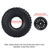 Metal 1.9" Beadlock 12-Holes Wheel Rim Hub for 1/10 RC Crawler Car Axial SCX10 90046 D90 Traxxas TRX-4 - 4Pc Black