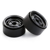 Metal 1.9" Beadlock 12-Holes Wheel Rim Hub for 1/10 RC Crawler Car Axial SCX10 90046 D90 Traxxas TRX-4 - 4Pc Black