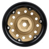 Metal 1.9" Beadlock 12-Holes Wheel Rim Hub for 1/10 RC Crawler Car Axial SCX10 90046 D90 Traxxas TRX-4 - 4Pc Brown