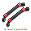 TRX4 Metal CVD Drive Shaft for 1/10 RC Car Crawler 312mm Wheelbase Traxxas TRX-4 - 2Pc Set