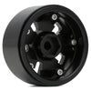 Metal 1.9" Beadlock Wheel Rims Hub for 1/10 RC Crawler Car Jeep Wrangler Axial SCX10 90046 Traxxas TRX4 - 4Pc Black