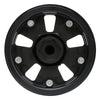 Metal 1.9" Beadlock Wheel Rims Hub for 1/10 RC Crawler Car Jeep Wrangler Axial SCX10 90046 Traxxas TRX4 - 4Pc Black