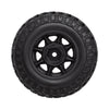 49*18mm Beadlock Micro Crawler Wheel Rims Tires Set for 1/24 RC Crawler Car Axial SCX24 90081 - 4Pc Black