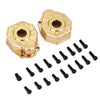 Outer Portal Drive Housing Brass Heavy Counterweight 41g/pc for 1/10 RC Crawler Traxxas TRX-4 TRX-6 8251 Upgrade Parts - 2Pc Set