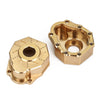 Outer Portal Drive Housing Brass Heavy Counterweight 41g/pc for 1/10 RC Crawler Traxxas TRX-4 TRX-6 8251 Upgrade Parts - 2Pc Set