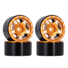 1.0" Beadlock CNC Micro Crawler Alloy Wheel Rim Hub for 1/24 RC Crawler Car Axial SCX24 90081 AXI00001 - 4Pc Gold