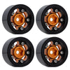 1.0" Beadlock CNC Micro Crawler Alloy Wheel Rim Hub for 1/24 RC Crawler Car Axial SCX24 90081 AXI00001 - 4Pc Gold