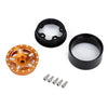 1.0" Beadlock CNC Micro Crawler Alloy Wheel Rim Hub for 1/24 RC Crawler Car Axial SCX24 90081 AXI00001 - 4Pc Gold