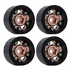 1.0" Beadlock CNC Micro Crawler Alloy Wheel Rim Hub for 1/24 RC Crawler Car Axial SCX24 90081 AXI00001 - 4Pc Copper