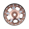 1.0" Beadlock CNC Micro Crawler Alloy Wheel Rim Hub for 1/24 RC Crawler Car Axial SCX24 90081 AXI00001 - 4Pc Copper