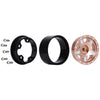 1.0" Beadlock CNC Micro Crawler Alloy Wheel Rim Hub for 1/24 RC Crawler Car Axial SCX24 90081 AXI00001 - 4Pc Copper