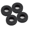 4PCS 1.0" All Terrain Soft Rubber Wheel Tires 52*17mm for 1/24 RC Crawler Car Axial SCX24 90081 AXI00001 Deadbolt - 4Pc Set