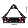 Metal Front Bumper with Lights for 1/10 RC Crawler Traxxas TRX4 Axial SCX10 90046 & SCX10 III AXI03007 AXI03003 (Style A) - 1 Set Black