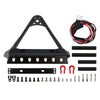 Metal Front Bumper with Lights for 1/10 RC Crawler Traxxas TRX4 Axial SCX10 90046 & SCX10 III AXI03007 AXI03003 (Style A) - 1 Set Black