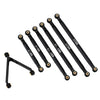 Aluminum Chassis Links Set for 1/24 RC Crawler Car LWB 133.5mm Axial SCX24 Deadbolt AXI90081 Upgrade Parts - Black