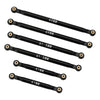 Aluminum Chassis Links Set for 1/24 RC Crawler Car LWB 133.5mm Axial SCX24 Deadbolt AXI90081 Upgrade Parts - Black