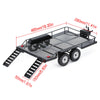 465*290MM Metal Trailer for 1/10 RC Car Crawler Axial SCX10 90046 AXI03007 Traxxas TRX-4 Redcat Gen8 - 1 Set