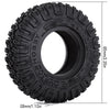 85*28mm 1.55" Soft Rubber Terrain Wheel Tires for RC Crawler Car Axial AX90069 D90 TF2 Tamiya CC01 LC70 MST JIMNY - 4Pc Set