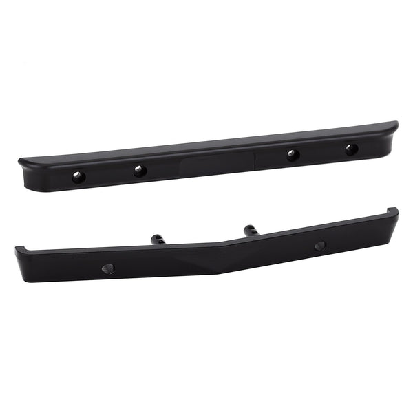 Metal Front Rear Bumper for 1/24 RC Crawler Car Axial SCX24 AXI00001T1 Chevrolet C10 Upgrade Parts - 2Pc Set Black