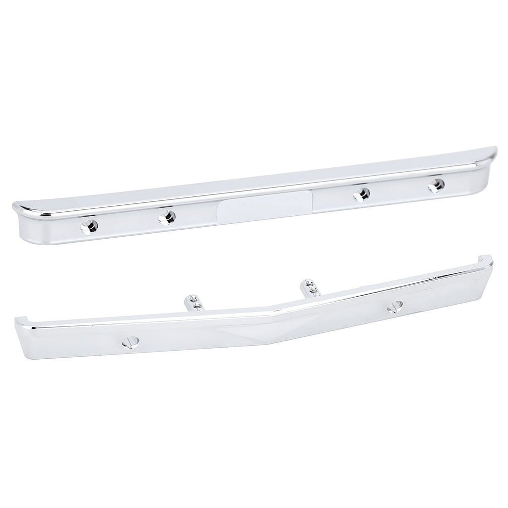 Metal Front Rear Bumper for 1/24 RC Crawler Car Axial SCX24 AXI00001T1 Chevrolet C10 Upgrade Parts - 2Pc Set Silver