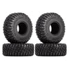 120*44mm 4PCS 1.9" Rubber Mud Wheel Tires for 1:10 RC Crawler Car Axial SCX10 SCX10 III AXI03007 Traxxas TRX4 Redcat Gen8 - 4Pc Set