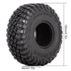 120*44mm 4PCS 1.9" Rubber Mud Wheel Tires for 1:10 RC Crawler Car Axial SCX10 SCX10 III AXI03007 Traxxas TRX4 Redcat Gen8 - 4Pc Set