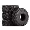 120*44mm 4PCS 1.9" Rubber Mud Wheel Tires for 1:10 RC Crawler Car Axial SCX10 SCX10 III AXI03007 Traxxas TRX4 Redcat Gen8 - 4Pc Set