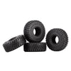 120*44mm 4PCS 1.9" Rubber Mud Wheel Tires for 1:10 RC Crawler Car Axial SCX10 SCX10 III AXI03007 Traxxas TRX4 Redcat Gen8 - 4Pc Set