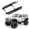 Rock Sliders Metal Pedal For 1/6 RC Crawler Car Axial SCX6 Jeep JLU Wrangler Upgrade Parts - 2Pc Black