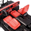 Plastic Retro Driver Seat for 1/10 RC Crawler Car Traxxas TRX4 TRX-4 Bronco Chevrolet Blazer - Red
