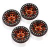 Aluminum Alloy 1.9" Beadlock Wheel Rim Hub for 1/10 RC Crawler Car Axial SCX10 90046 Traxxas TRX4 Redcat Gen8 - 4Pc Set Gold