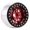 Aluminum Alloy 1.9" Beadlock Wheel Rim Hub for 1/10 RC Crawler Car Axial SCX10 90046 Traxxas TRX4 Redcat Gen8 - 4Pc Red