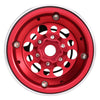 Aluminum Alloy 1.9" Beadlock Wheel Rim Hub for 1/10 RC Crawler Car Axial SCX10 90046 Traxxas TRX4 Redcat Gen8 - 4Pc Red