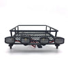 Roof Rack Luggage Carrier & Light Bar for 1/10 RC Crawler Cars - 1 Set Black