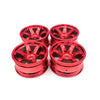 Plastic Wheel Rim for 1/10 RC On-road Drift Car - 4Pcs Red