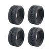 High Grip Black Rubber Tires for 1:10 RC On Road Touring Car - 4Pcs