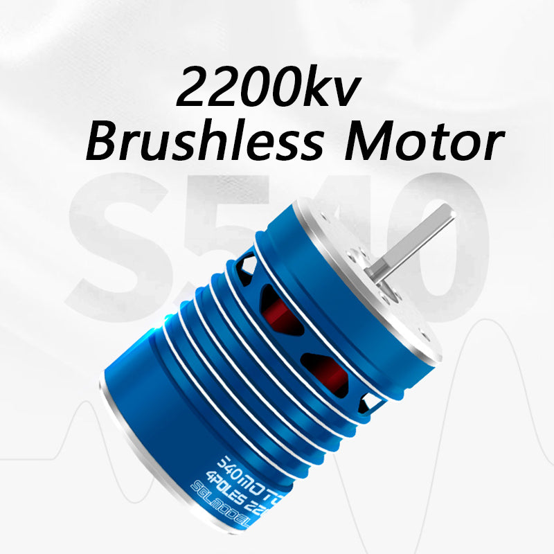 Waterproof 2200KV 540 Brushless Motor for 1:10 Axial SCX10 / Traxxas TRX4 - 1 Set